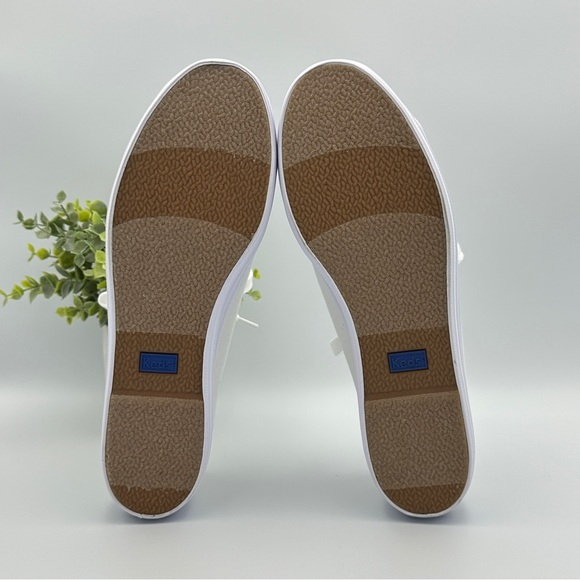 Keds Women’s Triple Kick Canvas White Lace Up Sneakers Shoes Size 8 - Picture 8 of 9